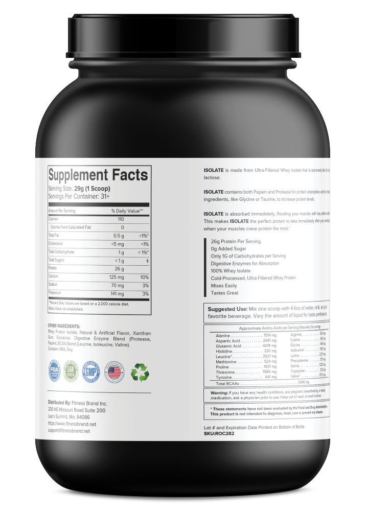 Vanilla Whey Isolate